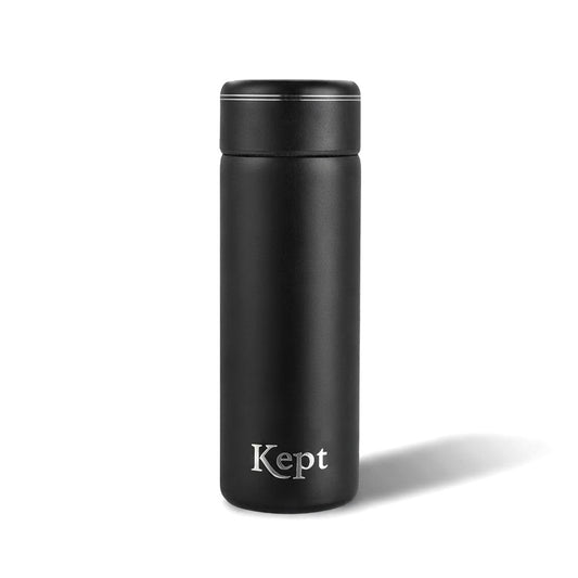 Kept Mini Insulated Bottle With Strainer - 200ml - Onyx Black